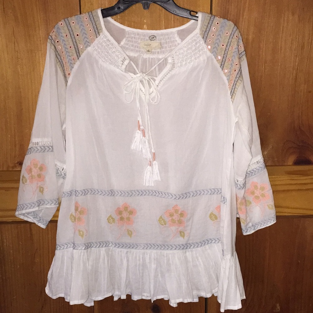 Embroidered Boho Blouse